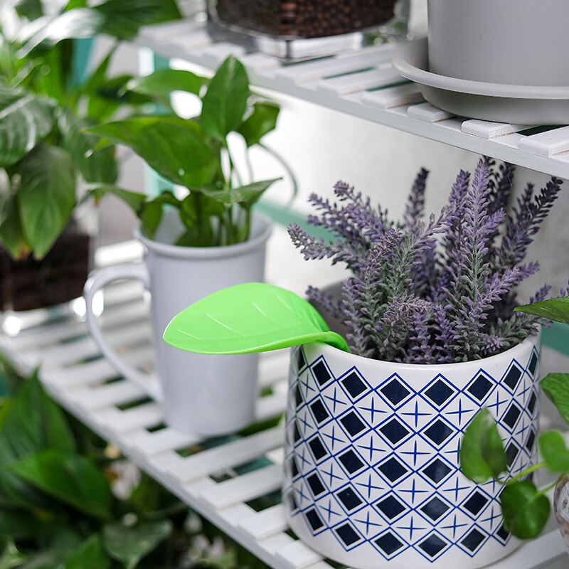 1/3pcs Potted Plant Diversion Watering Funnel Plant Leaf Shape Watering Device Splash Proof Watering Tool Garden Home Office Use