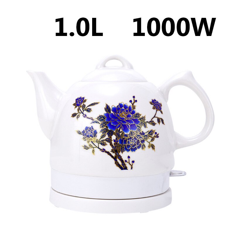 Elektrische Keramische Waterkoker Waterkoker Water Verwarming Apparaat Theepot Waterkoker Automatische Power Off 220V Eu Us Plug: 1.0L model C