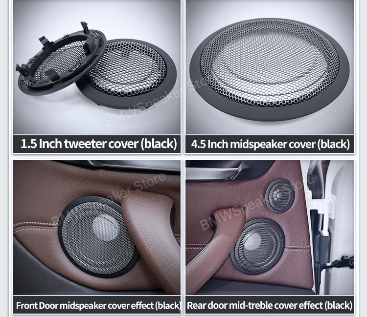 auto Porta tweeter Midrange Altoparlanti Della Copertura per BMW F30 F31 F34 F52 F48 F15 F16 F39serie triplo Audio altoparlante a Tromba accessori