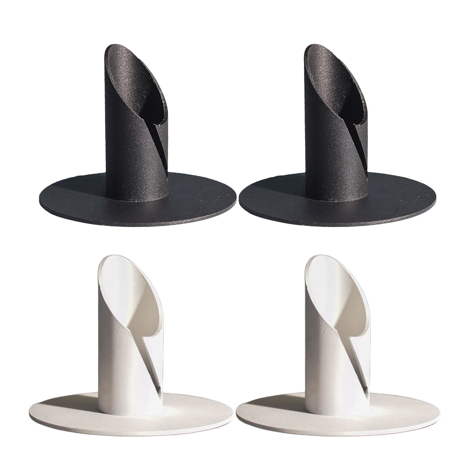 2pcs Iron Candle Holders, Decorative Iron Pillar Candle Stand Candlestick for Wax Candles Wedding Christmas Spa