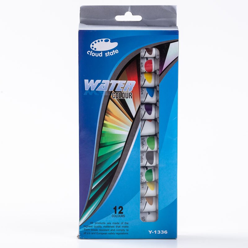 DIY 12-color/12ml Acrylic Oil Painting Watercolor Sketching Paint Set: Watercolor paints