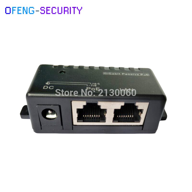 POE Injector gigabit poe injector PoE Power supply Mini 1port Passive Gigabit POE DC RJ-45 Injector For IP Camera LAN Network