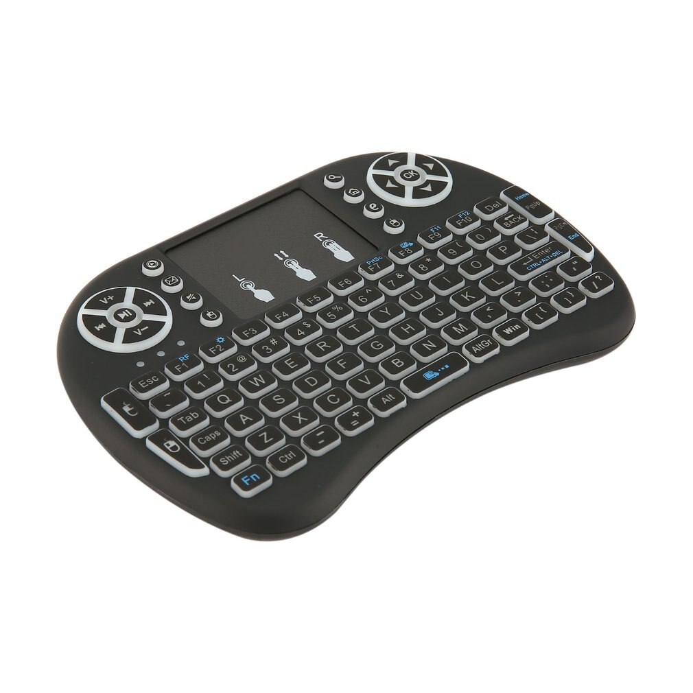 2.4GHz Wireless Keyboard for Android TV Box PC laptop 92 Keys DPI adjustable Wireless Keyboard Backlight with Touchpad Mouse: F