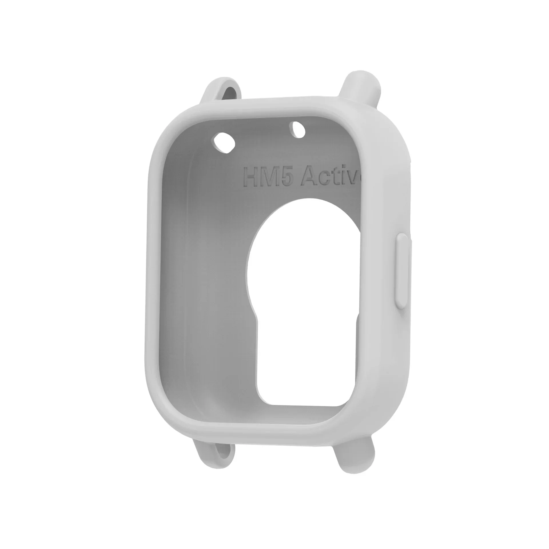 Horlogekast voor Redmi Watch 5 Actieve horlogedecoratie Zachte siliconen hoes voor Redmi Watch 5 Lite Anti-kras beschermende schaal: XS / Light Grey