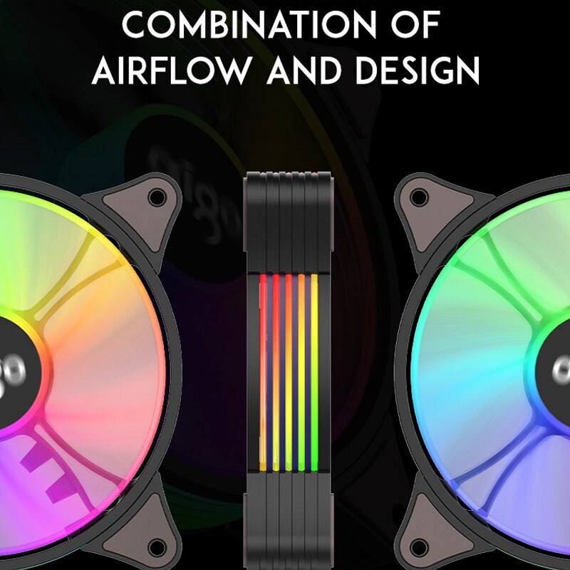 Aigo AR12 Cooler PC Cooling Argb Fan RGB Fan 120mm Fan Cooler RGB Cooling Argb Mute IR AURA SYNC Computer Gaming Fans For PC