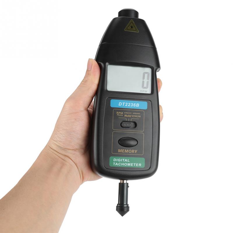 Anemómetro con foto/Contacto, tacómetro Digital LCD de mano, probador, herramienta de medición, tacómetro DT2236B