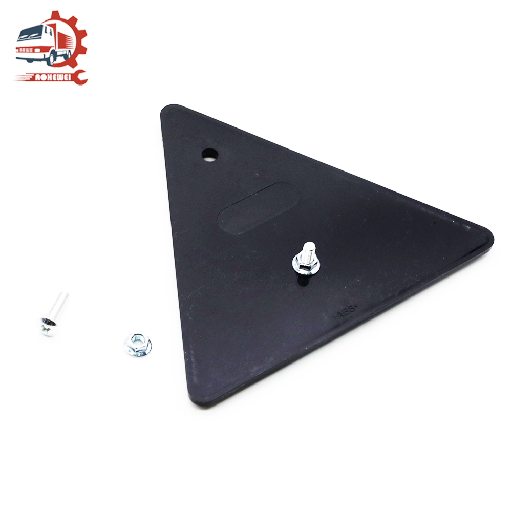 AOHEWEI Rear Triangle Reflector Red Reflective Strip for Trailer Boat Caravan Screw fix on Fence Gate Posts Lighting Reflex 1PC