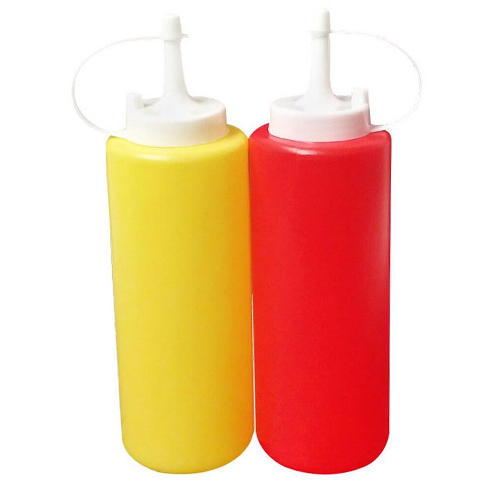 2Pcs Bake Fles Cruet Keuken Benodigdheden Restaurant Plastic Pompoen: 350ml