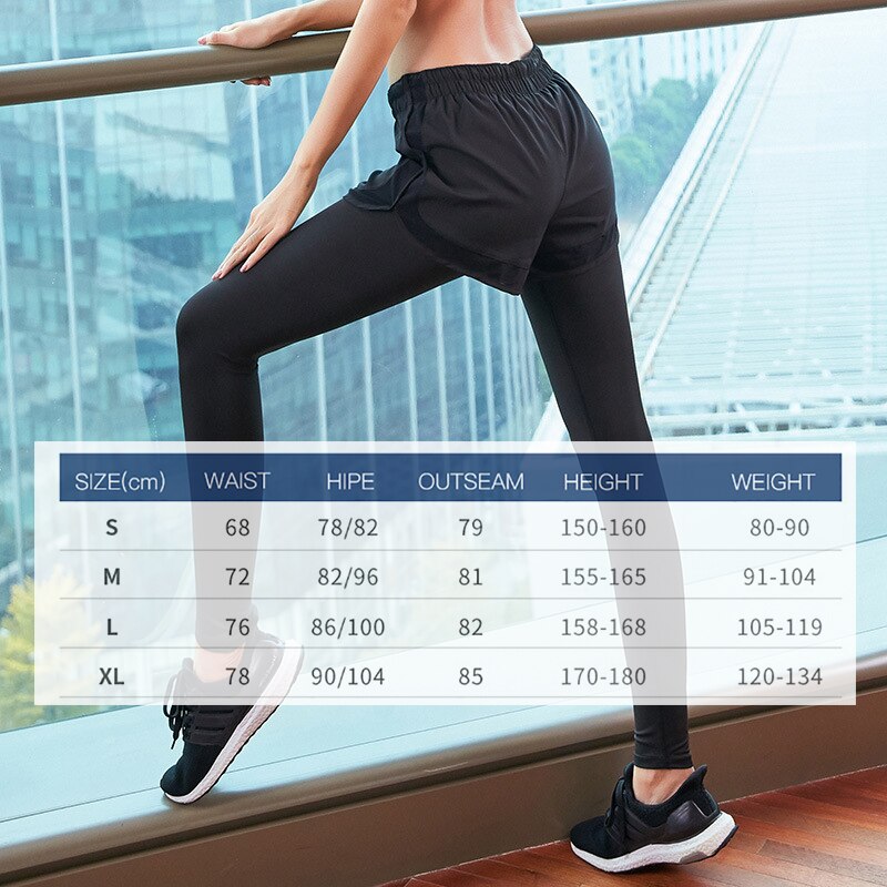 Løbende yoga shorts til kvinder aktivtøj træning motion atletisk shorts 2- i -1 stram jogging fitness legging
