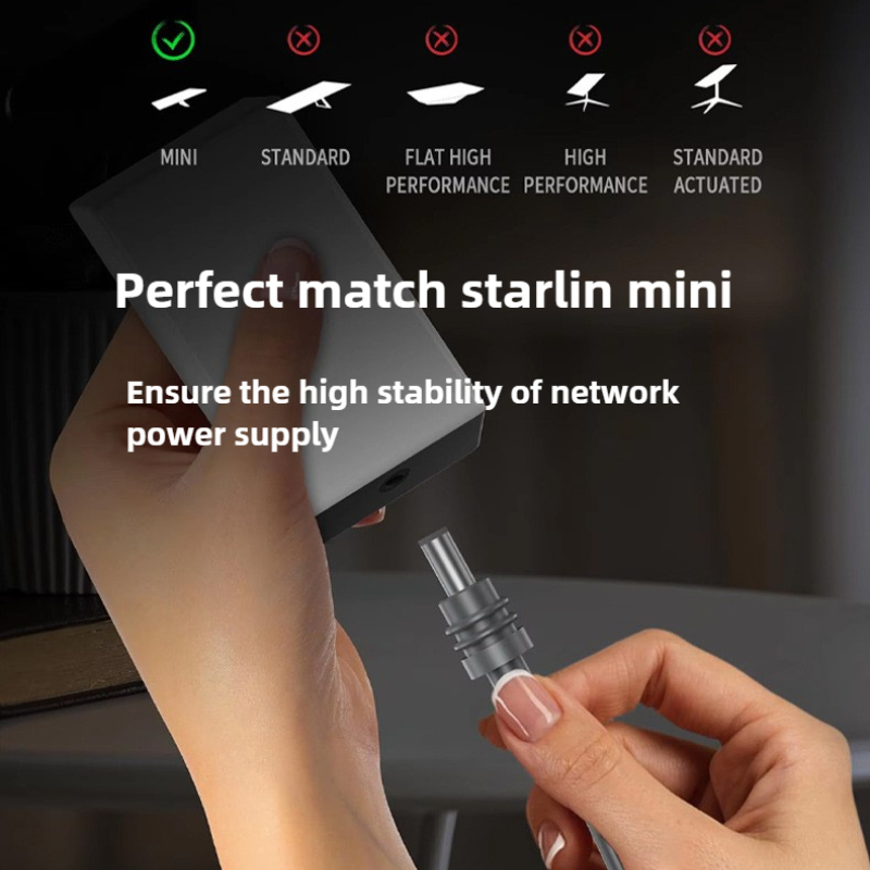 For Starlink Mini 3in1 DC To TypeC/DC/car Charging Power Cable IP65 Waterproof 3in1 To Typec 2464-20AWG Cable For Starlink Mini