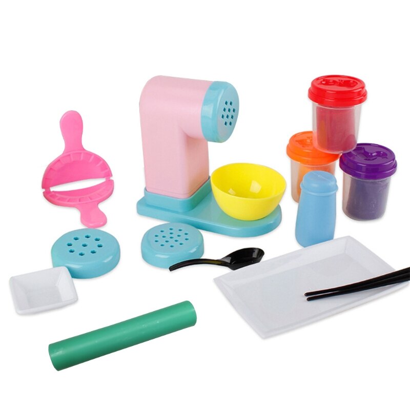 Máquina de Fabricante de fideos de plastilina DIY para niños y niñas, juego de moldes para máquina de helados, modelado divertido, juego de masa de arcilla