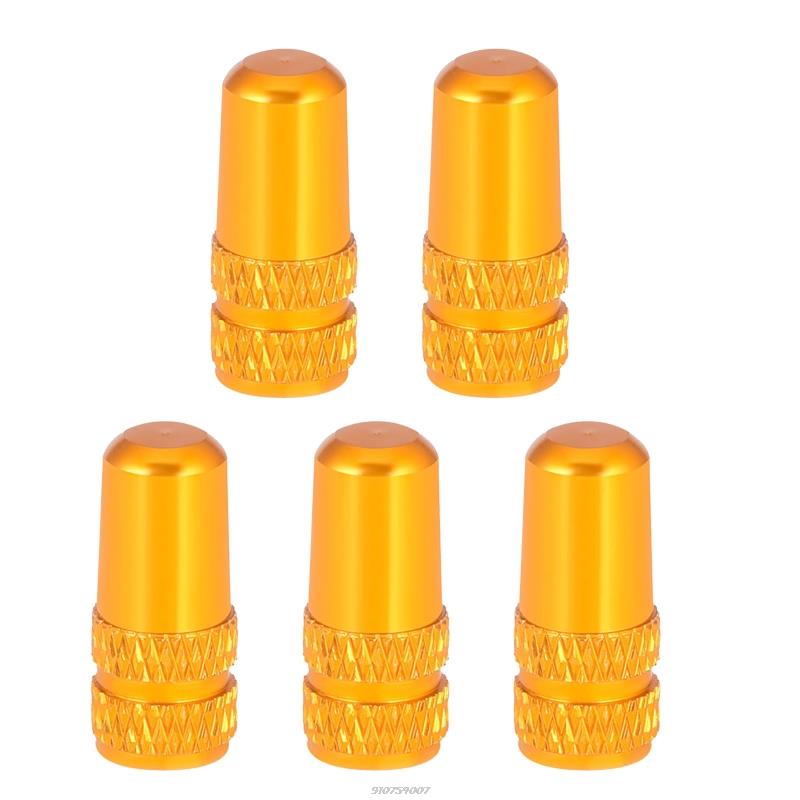 Schrader or Presta Bicycle Valve Cover, 5 Packs, Optional A/vf/v, Lightweight, Rough Erosion for Car Motorcycle 21: GD-P