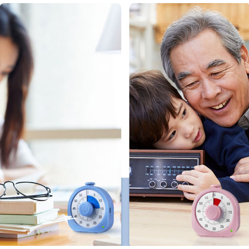 Visual Timer 60-minutes Super Countdown Visual Timer Suitable for Children Adult Durable Mechanical Time Management Tool
