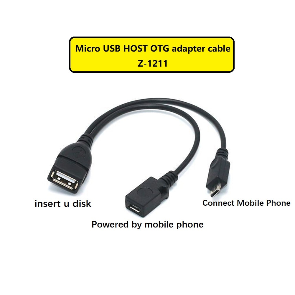 Etmakit 2 In 1 Otg Adapter Micro Usb Host Power Y Splitter Usb Naar Micro 5 Pin Man Vrouw Kabel voor Android Telefoon Accessoires