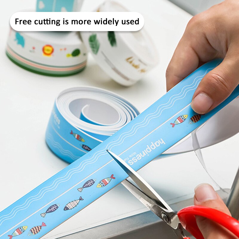 320*3.8cm taśma uszczelniająca robić wanny łazienka taśma uszczelniająca samoprzylepna klej pcv wodoodporna taśma uszczelniająca ochraniacz na krawędzie klej akrylowy