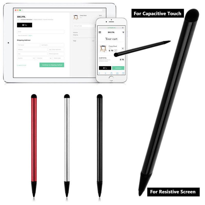 Universal 2 stk kapacitiv pen touch screen stylus blyant til iphone / samsung / ipad tablet multifunktions touchscreen pen