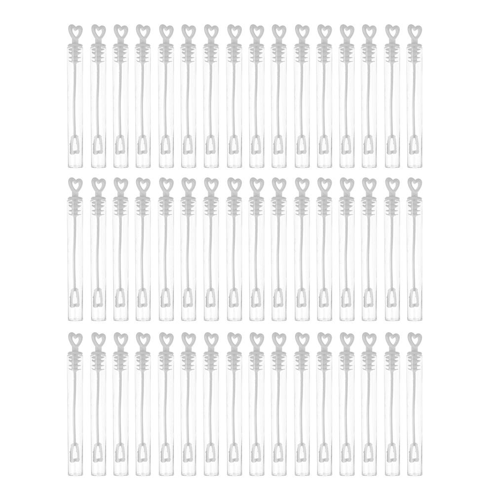 48/ 60Pcs Liefde Hart Wand Buis Bubble Zeep Fles Playing Plezier Kid Speelgoed Bruiloft Decor Compact En Draagbare dragen Handig: 48pcs