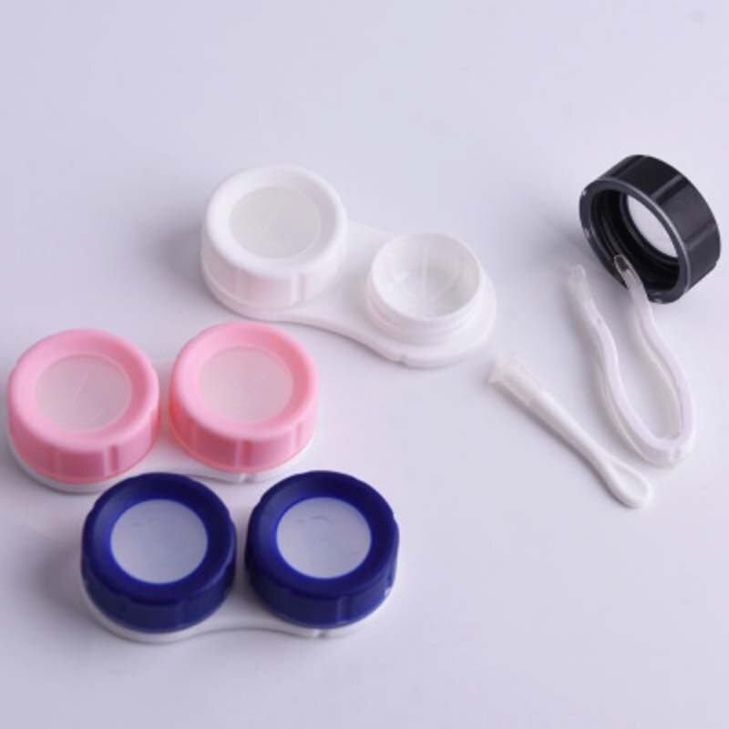 Mini Travel Contact Lens Case Box Container Storage Holder Mirror Box Main Material Plastic Boxes