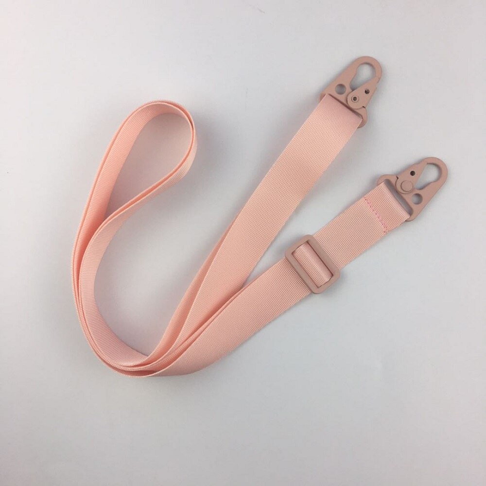 Luxury 160*2.5cm Adjustable Key Hook Lanyard For Mobile Phone Case Neck Strap Belt String Ropes Colorful Nylon Necklace Chain: pink