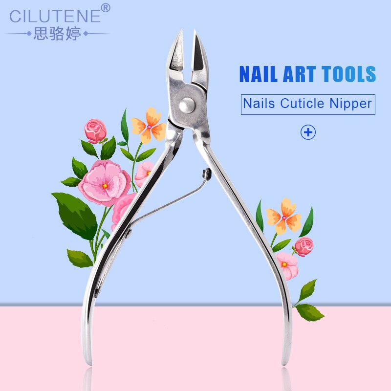 1pc Cilutene Nail Cuticle Nipper Rainbow Clipper Scissor Dead Skin Remover Manicure Nail Art Tool Nail Trimming Nippers