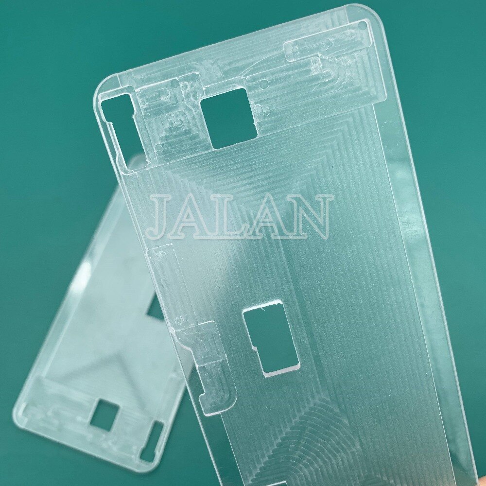 1 stk ymj form ubøjet flex plastik pary til iphone 7 8 x xs xs-max xr lcd display skærm ubøjet flex laminering renselim