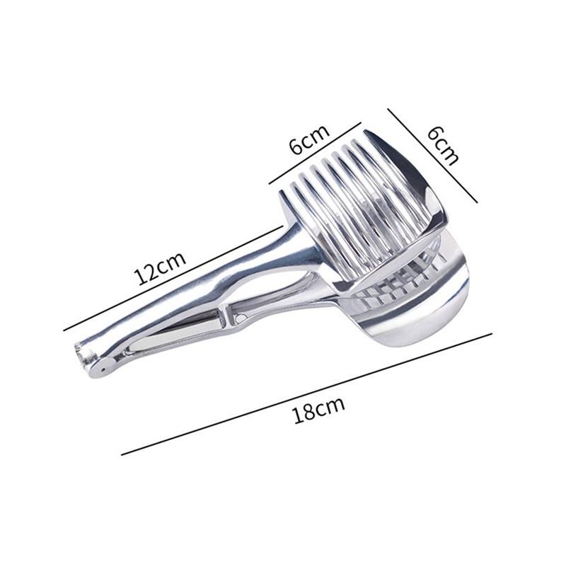 Roestvrij Staal Aardappel Snijmachine Tomaat Cutter Tool Shreadders Fruit Citroen Snijden Houder Slice Koken Gereedschap Keuken Accessoires