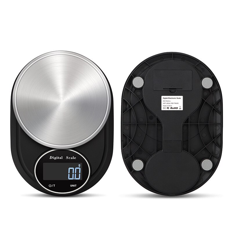 Digital Kitchen Scale 11lb/5kg 0.1g Precision Food Diet Scale for Cooking Baking Multifunctional Measure Tools Stainless Steel