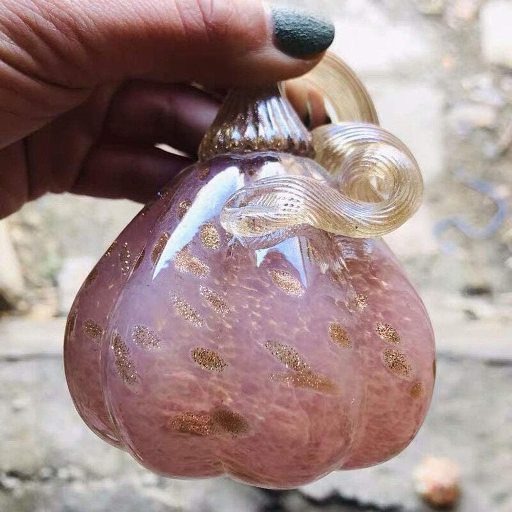 Håndblåste glass gresskar bord statuer til hjemmeinnredning høst høst mor figurer