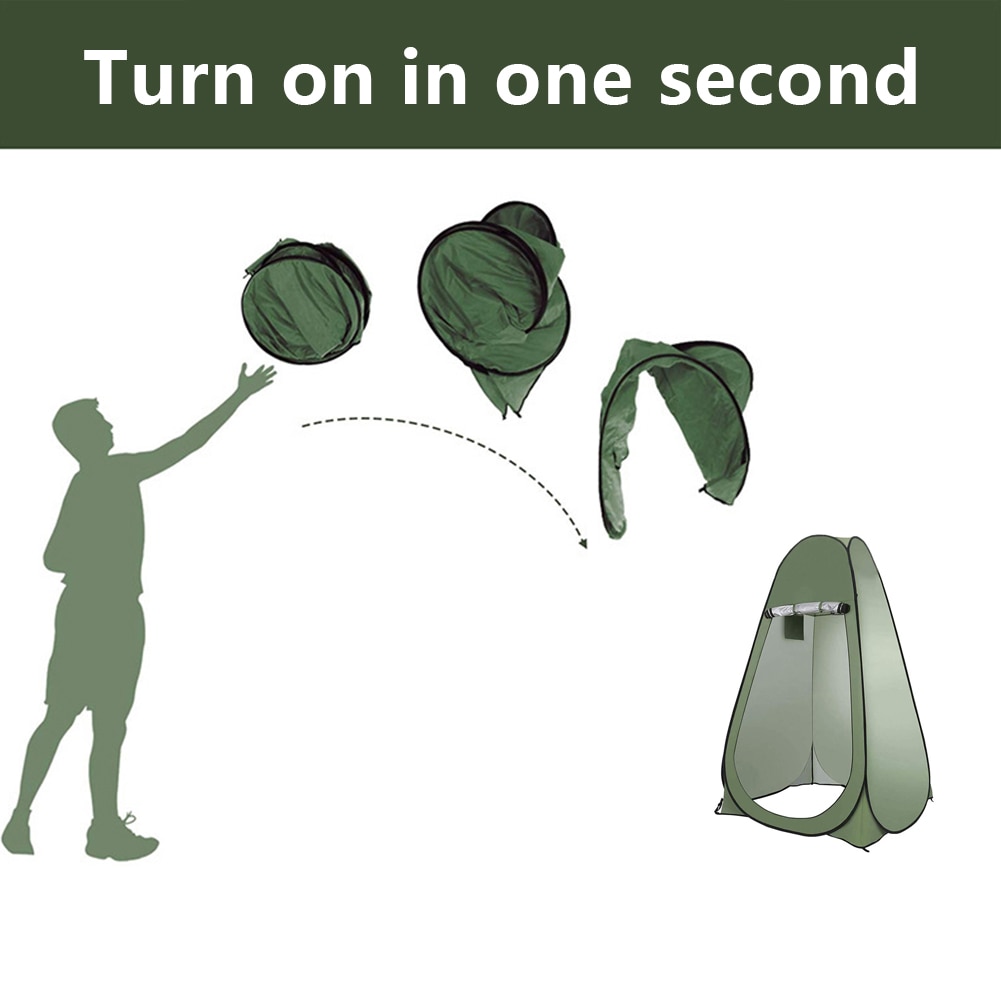 Privacy Pop Up Tent Shower Toilet Tent Portable Room Shelter Canopy Sunshade For One Person Dressing Camping Convenient Tent