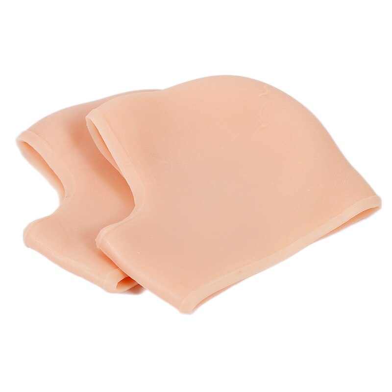 1 para Feuchtigkeit Gel Silikon Ferse Protektoren Socken Pedikübetreffend Feuchtigkeitsspendende Fuß Schmerzen Linderung Fersen Fuß Gesundheit Pflege