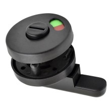 Universal Black Privacy WC Plastic Latch Vacant Engaged Door Lock Toilet Shower Cubicles &amp; Bathroom Indicator Bolt
