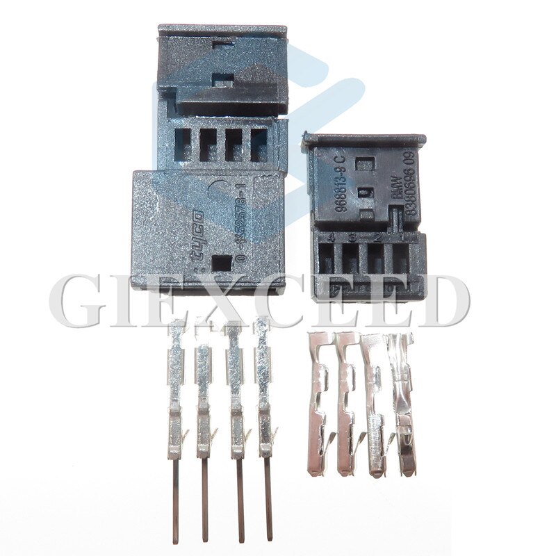 Prise de verrouillage centrale, 2 jeux de 4 broches, connecteur de lumière d&#39;ambiance, prises mâles et femelles pour BMW MG7 0-1452576-1 968813-1