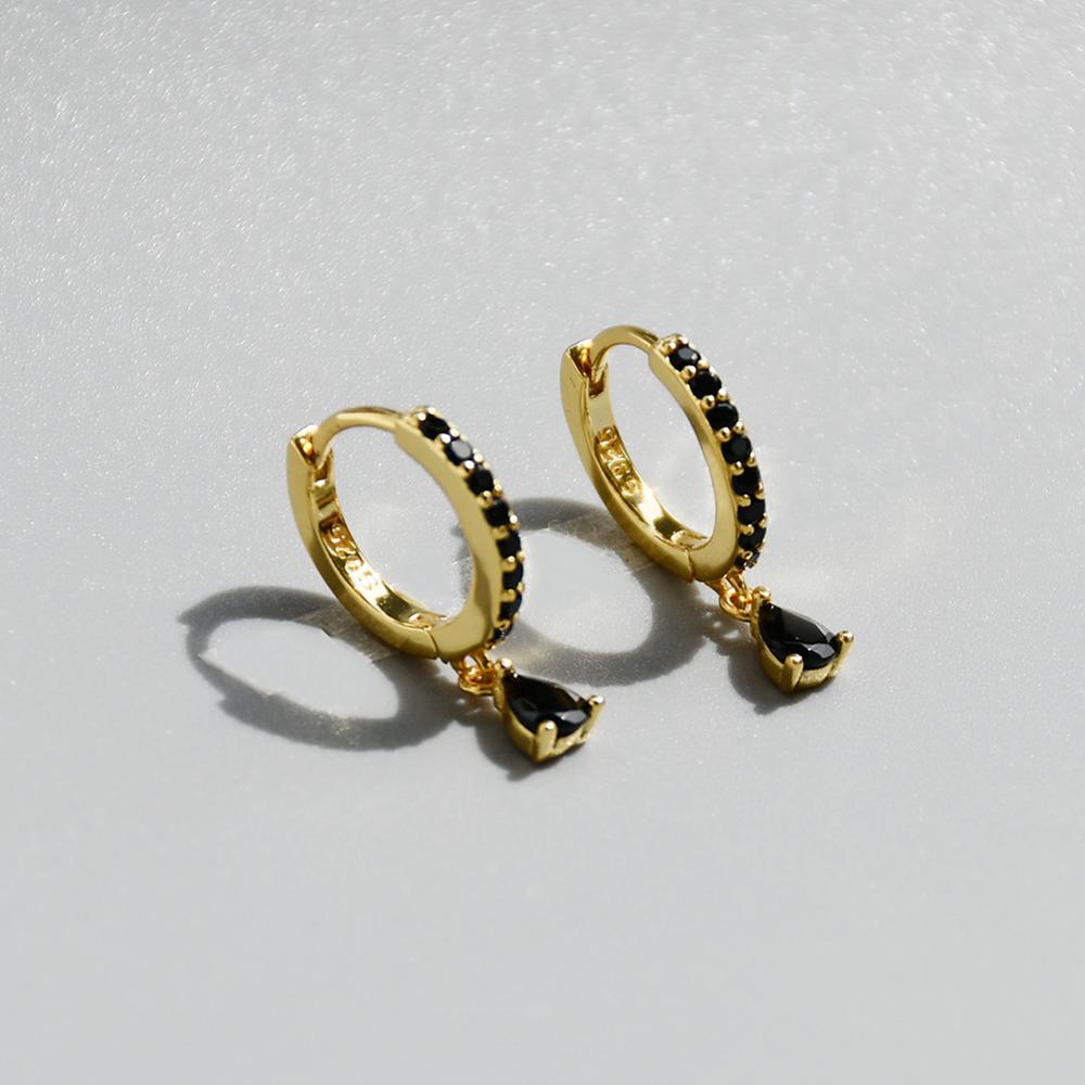 925 sterling zilveren oorbellen met zirkoon, vlinder, cactus, kruis, slang, bij, korte oorbellen, wilde trend, dames, meisje, oorsieraden: 1 paar goud 8mm