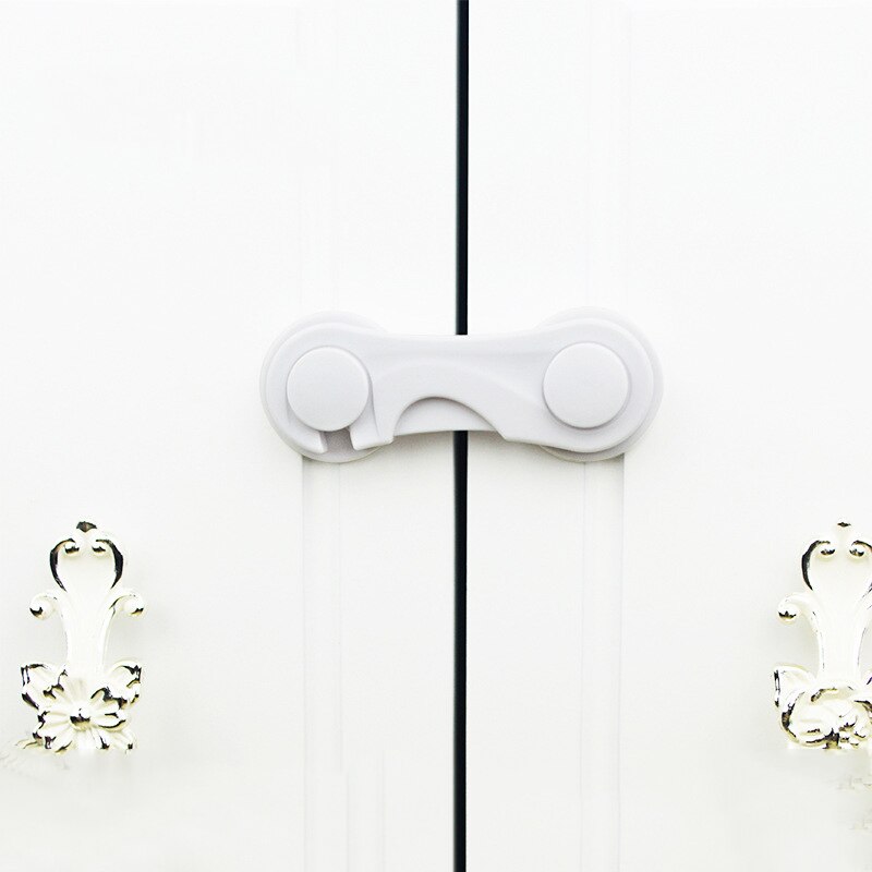 2 Stks/partij Kind Thuis Kabinet Lock Bescherming Van Kinderen Vergrendeling Deuren Voor Kinderen Veiligheid Kids Veiligheid Plastic Bescherming Lock