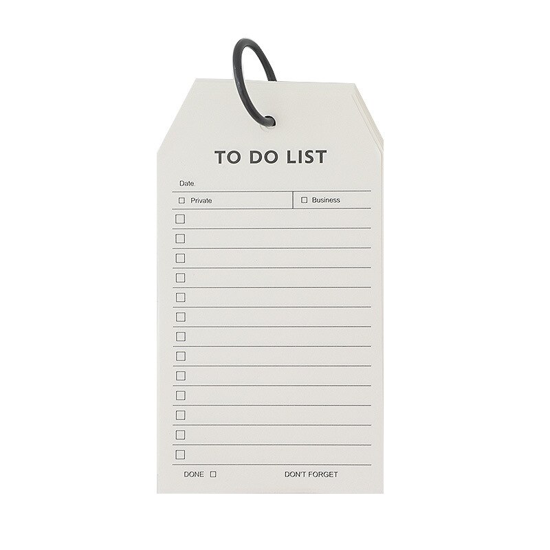 Japanese To Do List Notebook Torus Card Checklist Notebook Student Stationery Memo Pad Kawaii Office Minimalist Stationery