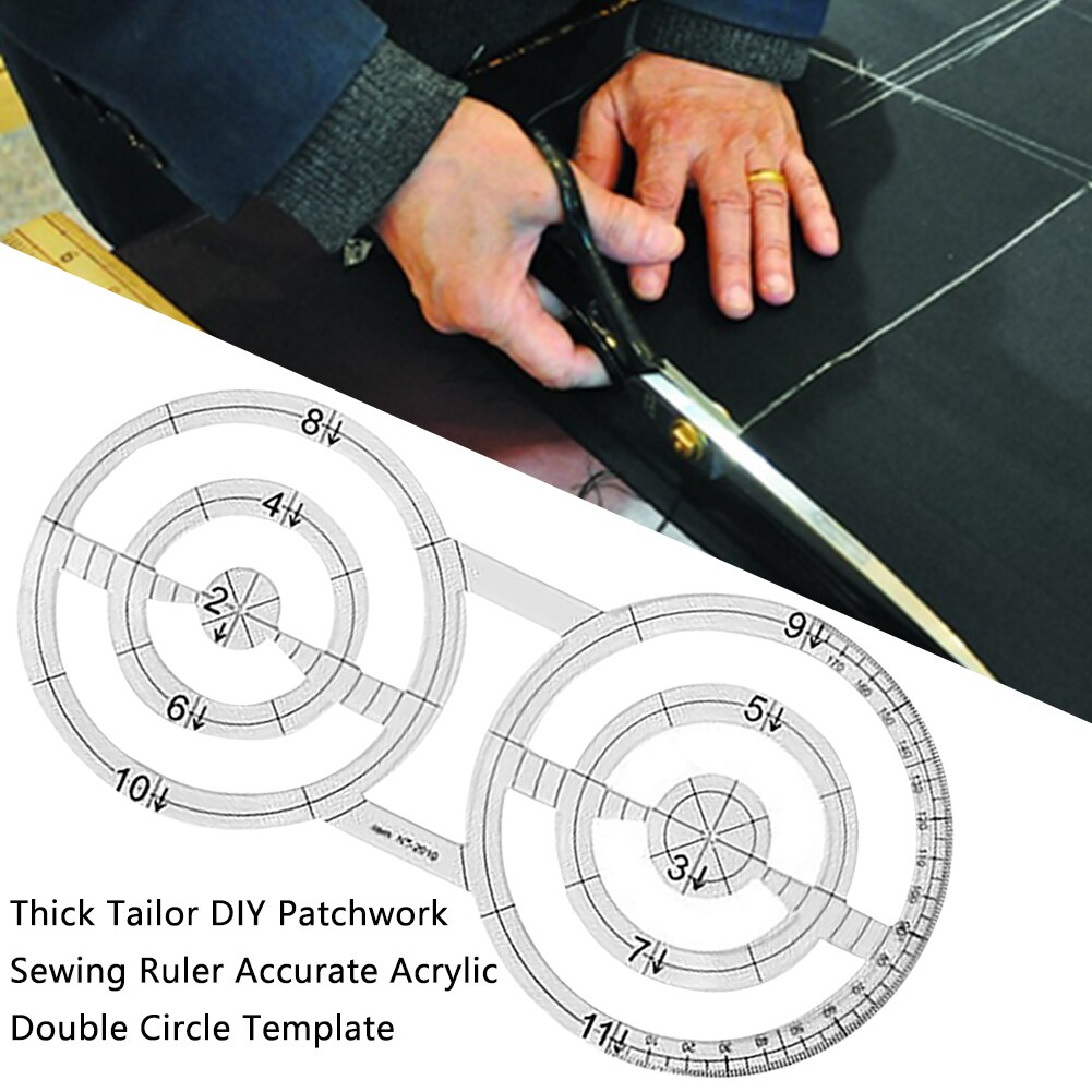 Tailor Double Circle Accurate Craft Thick Transpar... – Grandado