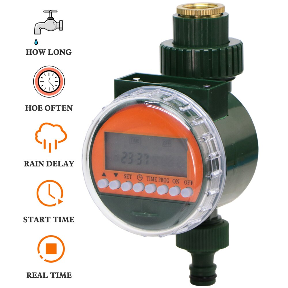 1PC Garden Irrigation Automatic Rain Sensor LED Water Timer Display Electonic Watering Timer Controller Plant Tool