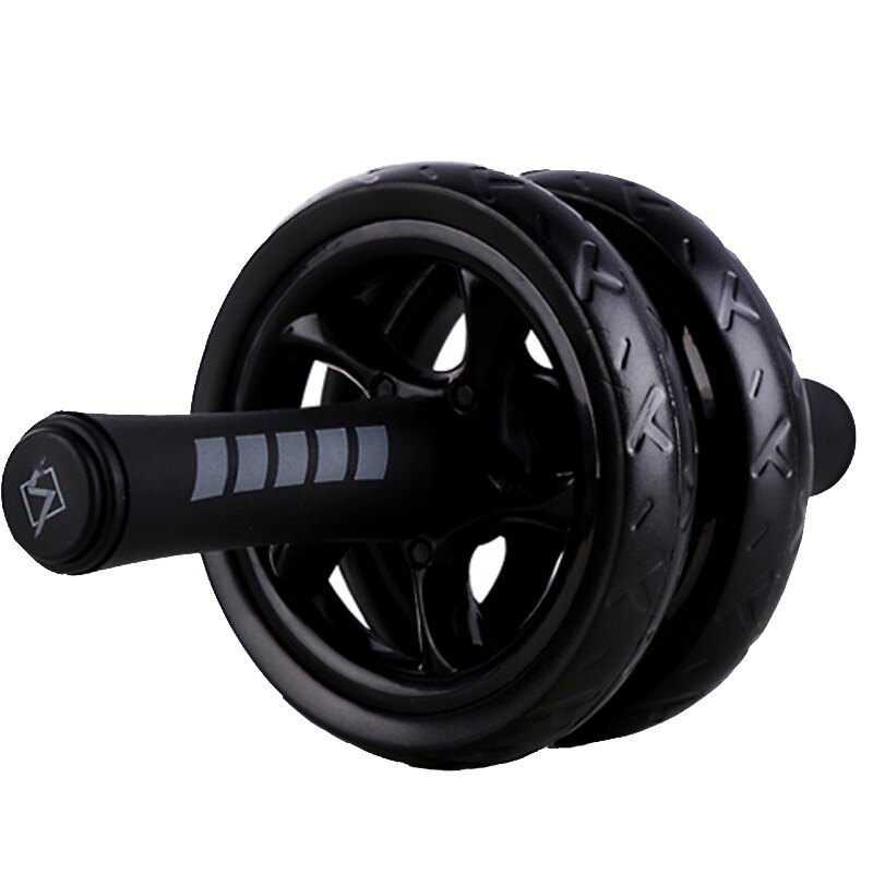 Black Ab Roller Geen Lawaai Buikspier Fitness Wielen Arm Taille Been Oefening Fitnessapparatuur Wiel Trainer: Black
