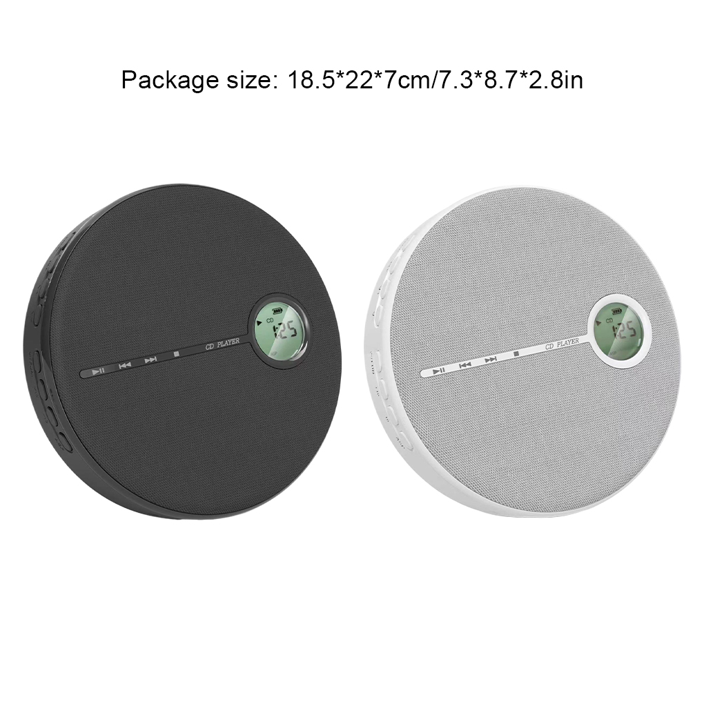 Portable Walkman CD Player Bluetooth Rechargeable Discman With Speakers Cd Player With USB Bluetooth Transmitting