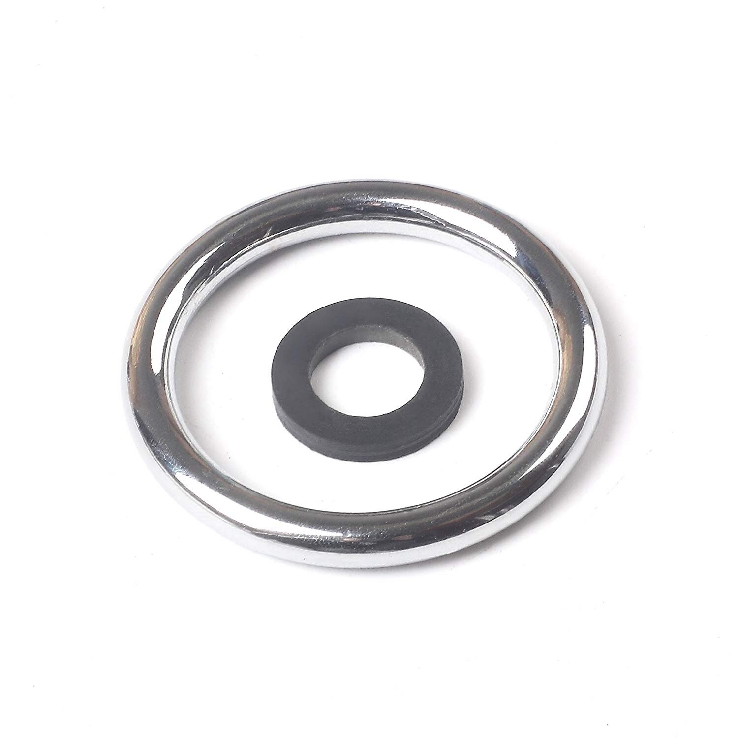 Pre Rinse Sprayer Commercial Kitchen Faucet Parts Chrome Finished (Black) With Steel Stainless Ring And Rubber Ring