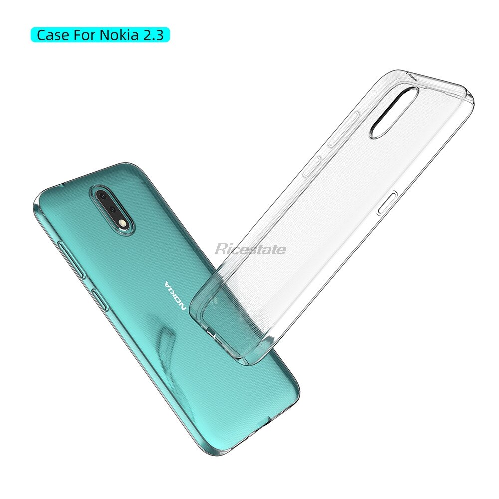 Clear Transparant Back Cover Case Voor Nokia 2.3 Tpu Silicon Clear Cover Voor Nokia 2.3 Gemonteerd Bumper Soft Case