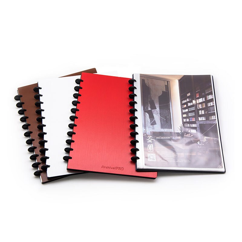 25pcs/Pack A4 A5 Transparent Loose-leaf Bag Folder Information Book Pocket for 8/11 Holes Mushroom Hole Disc Ring System Planner