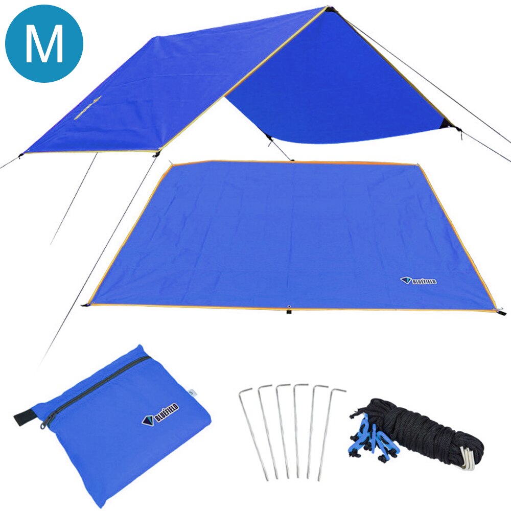 Awning Sun Shelter Beach Outdoor Camping Mat Blanket Garden Sun Awning Canopy Sunshade Hammock Rain Fly Tarp Waterproof Tent: G264065A