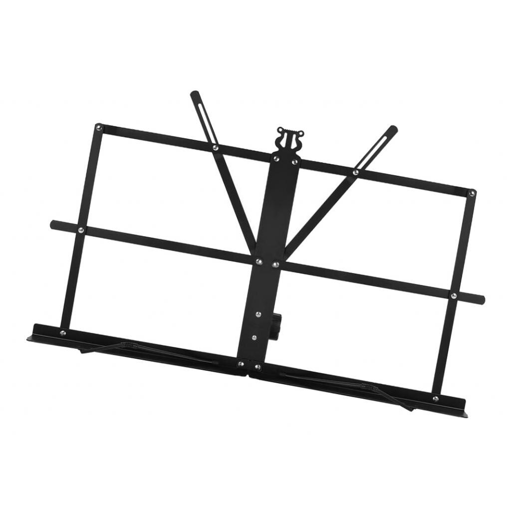 Folding Tabletop Music Stand Metal Sheet Portable Notation Holder for Player