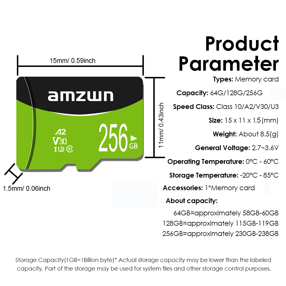 Class 10, 256 gb, 128 gb, 64 gb, 32 gb mini sd/tf card – high speed for smartphone, pc, camera, fast transfer