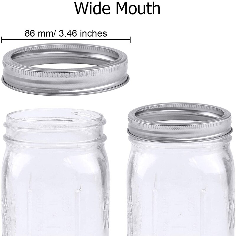 Fresh-keep Lids 10/12PCS Tinplate Sealing Lid Glass Jar Storage Canning Lid Wide Mouth Lids Kitchen Food Container Covers
