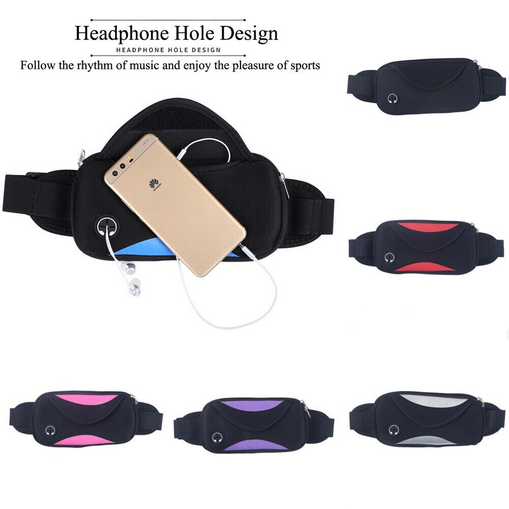 Nova nylon impermeável cinto saco fanny pack saco da cintura unisex esportes neutros heuptas
