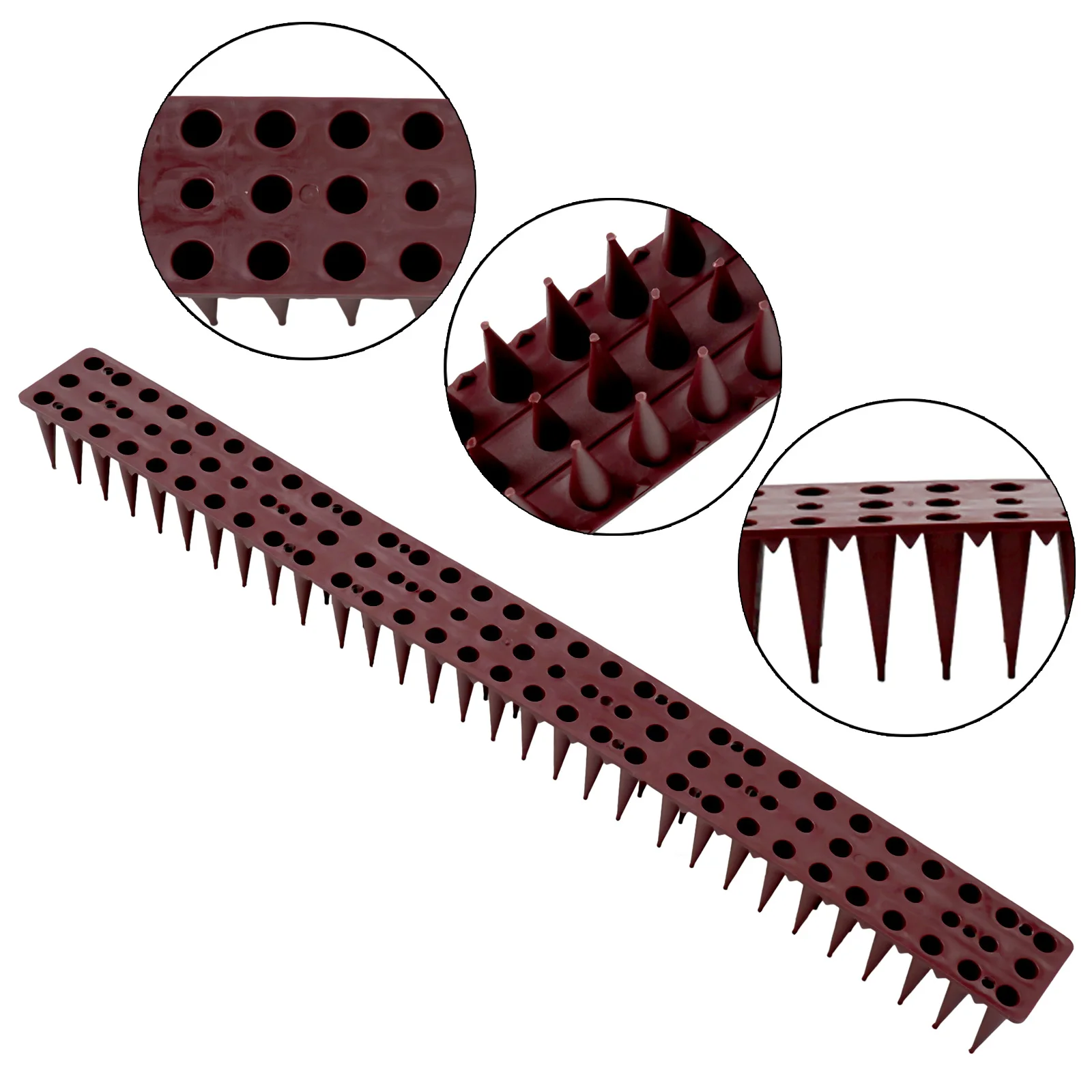 Estera repelente de aves para jardinería, picos de pared para valla, picos para pájaros, antirrobo, escalada de gatos, picos disuasorios antiaves, correas, suministro de patio