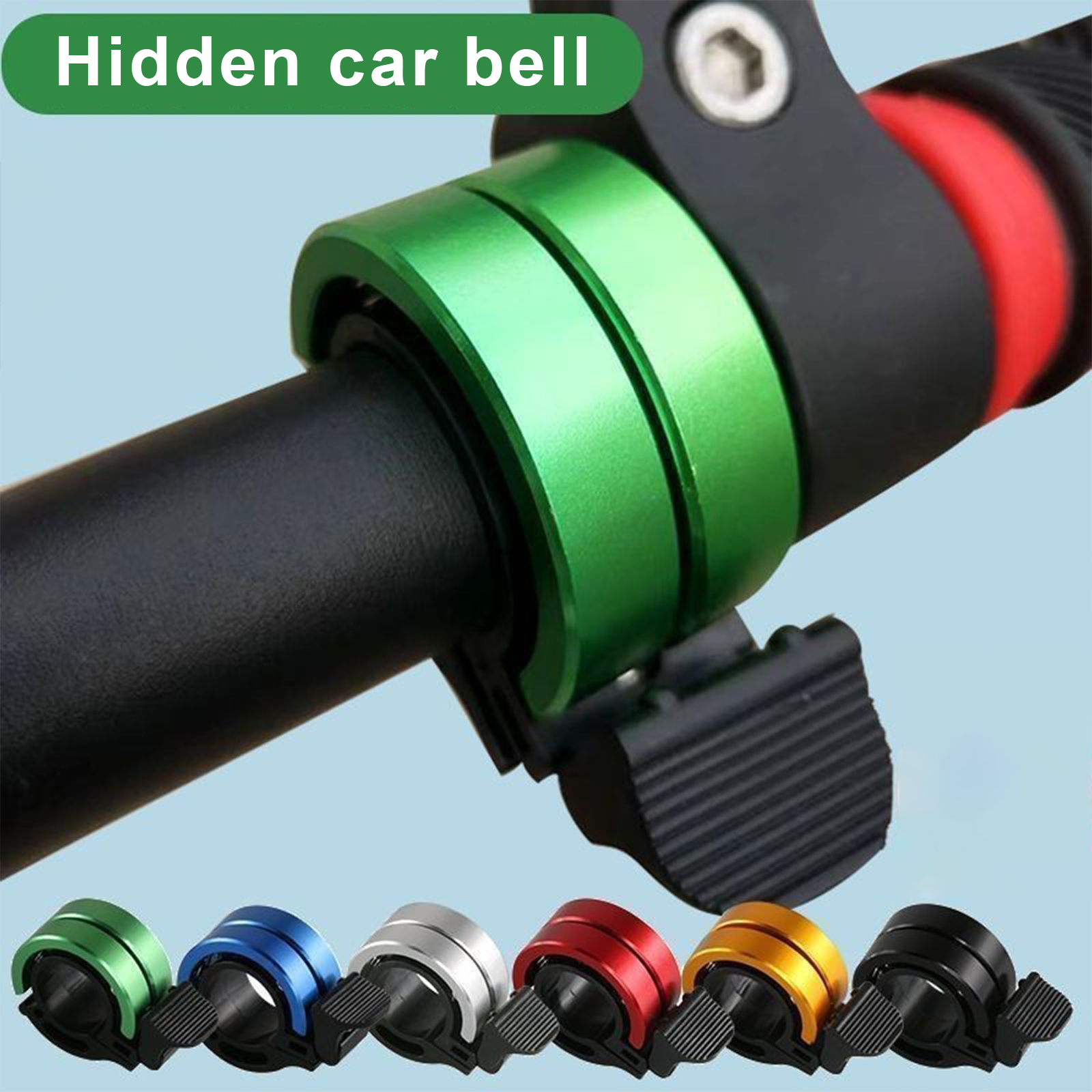 Sonnette de vélo Super forte pour vélo de montagne, klaxon Invisible universel pour adulte, accessoires d'équipement de vélo pliant