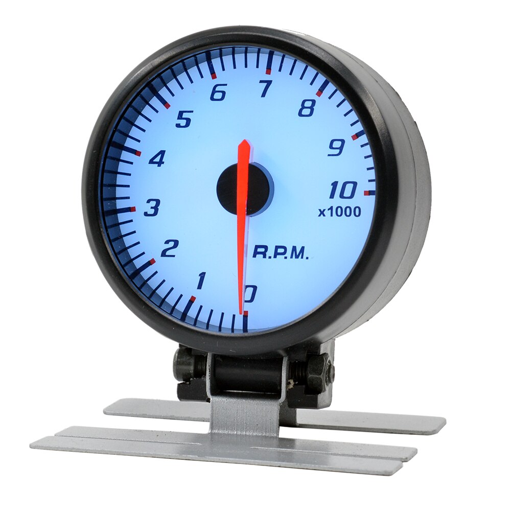 Dragon 60mm Stepper Motor Blue Light Pointer Auto Car Rev Counter Tachometer Gauge Gasoline Engine 10000 RPM Meter